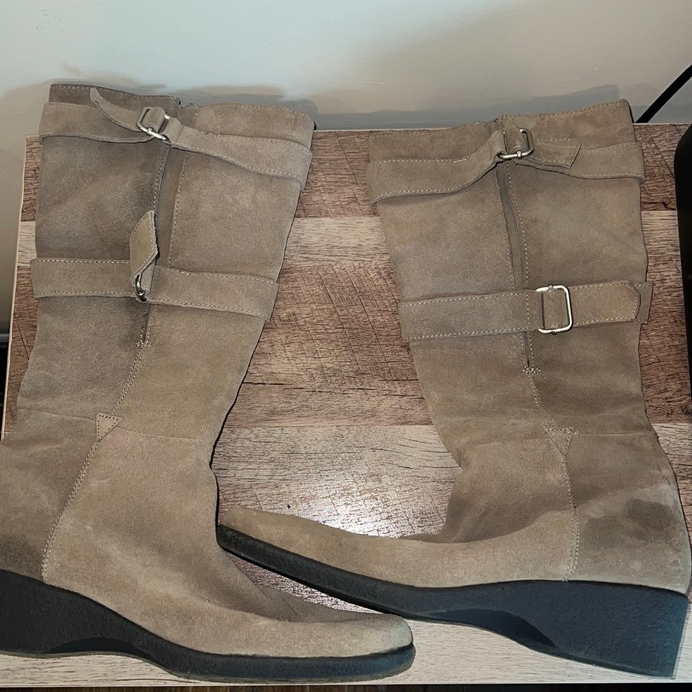 Etienne Aigner Zip Boots Size 11